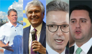 Governadores de Goiás, Paraná, Minas Gerais e São Paulo são avaliados de forma positiva pela maioria, diz pesquisa
