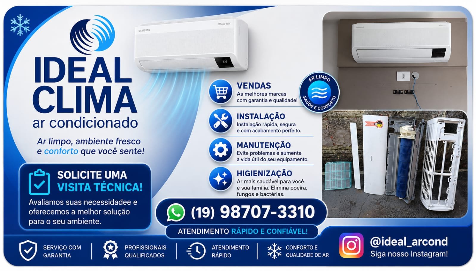 Clima ar condicionado
